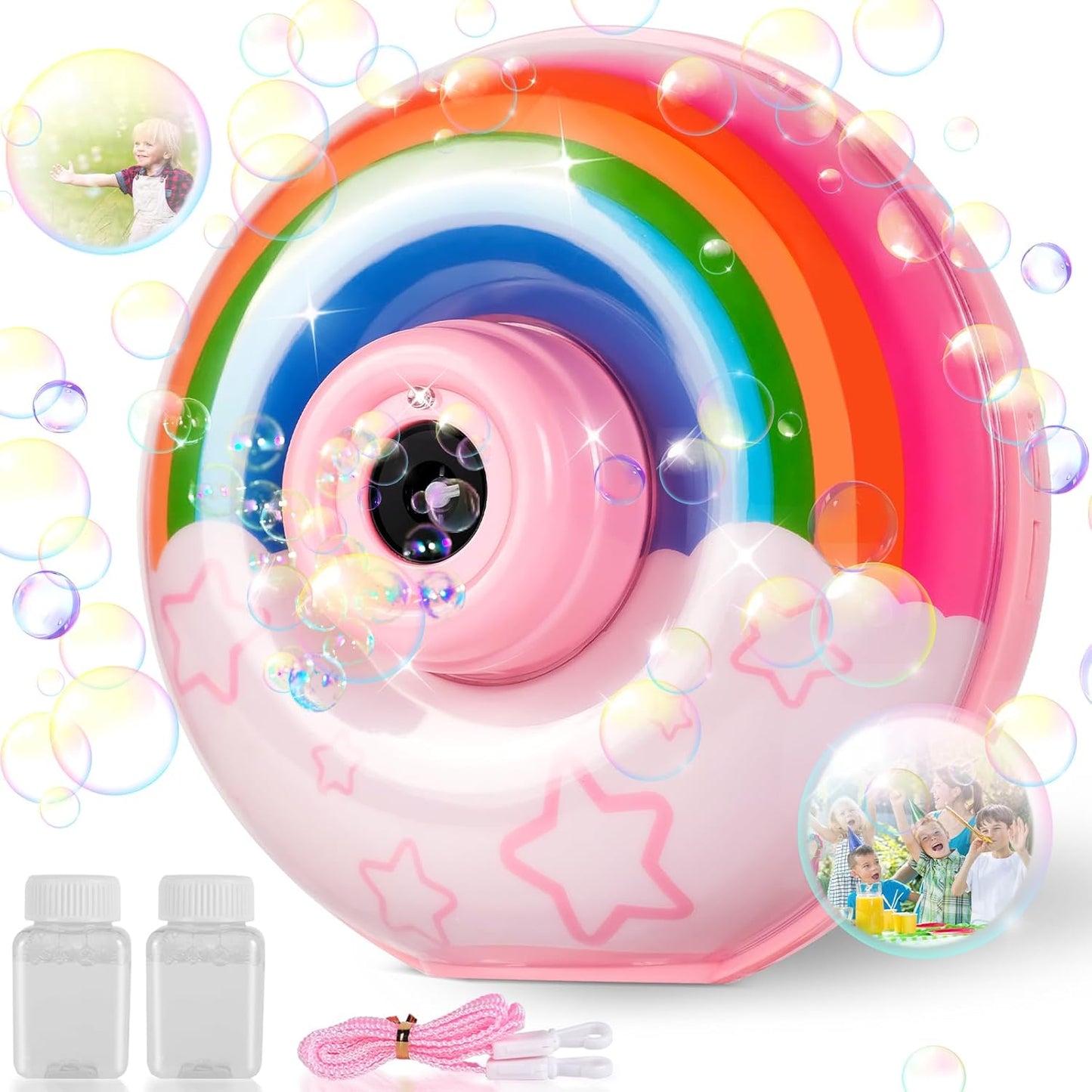 Rainbow Bubble Machine