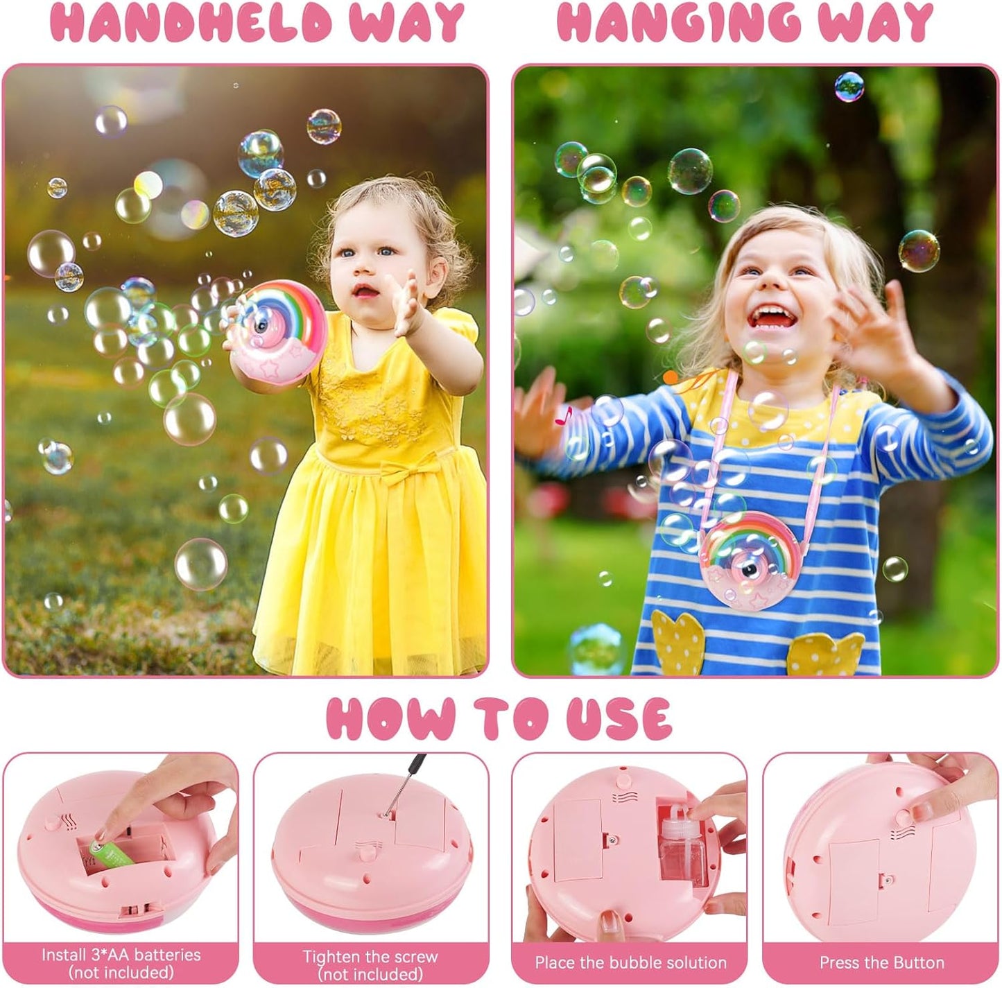 Rainbow Bubble Machine