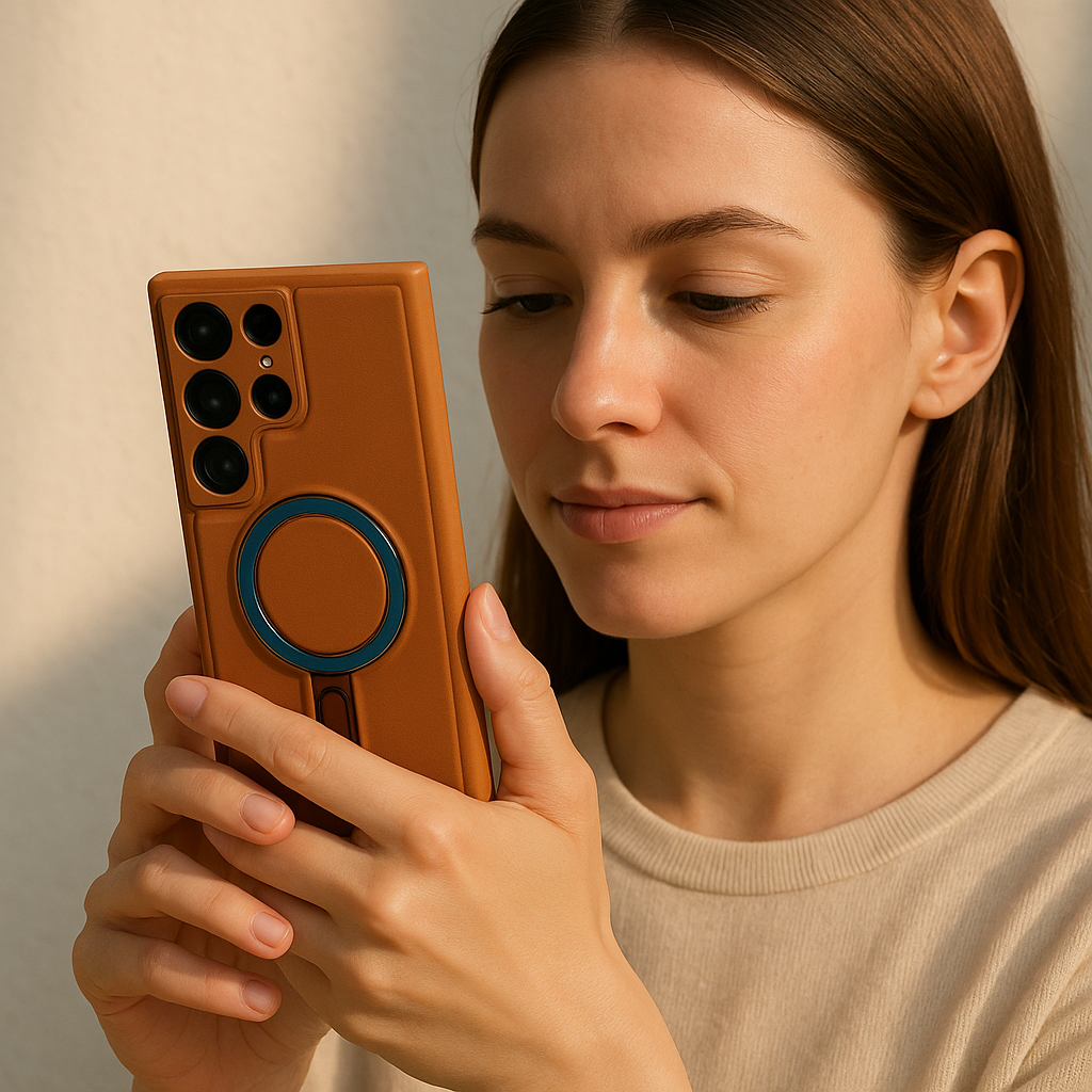 Magnetic Ring Stand Case