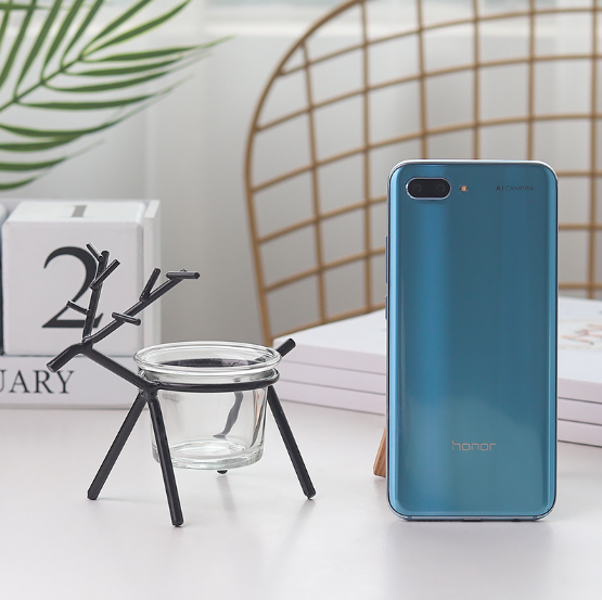 Wrought Iron Fawn Candle Holder