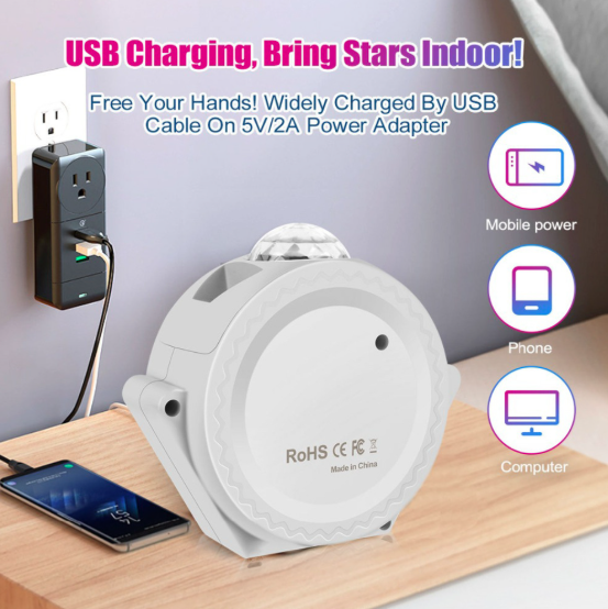 Sleeping Light Bedroom Bedside Table Lamp Starry Sky LED Mo