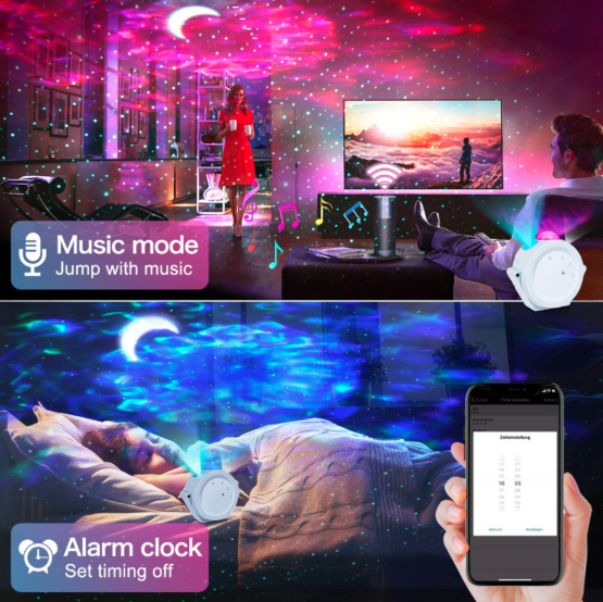 Sleeping Light Bedroom Bedside Table Lamp Starry Sky LED Mo