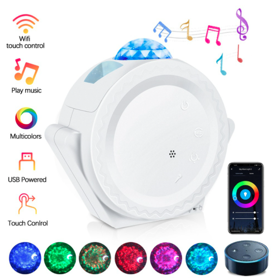 Sleeping Light Bedroom Bedside Table Lamp Starry Sky LED Mo