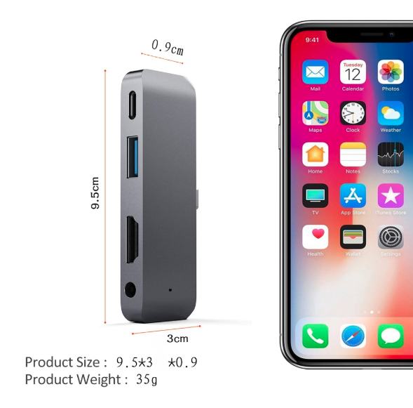 Compatible with Apple, Suitable For Ipad Pro Hub USBC To HDMI 3.5 Usb Pd Hub Typec Docking Station