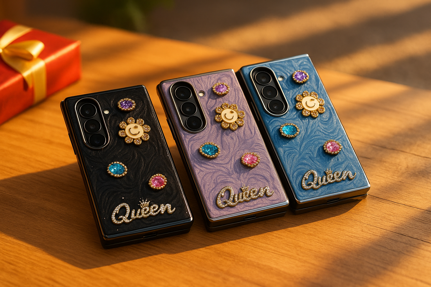 Luxury 3D Rhinestone & Pearl Case