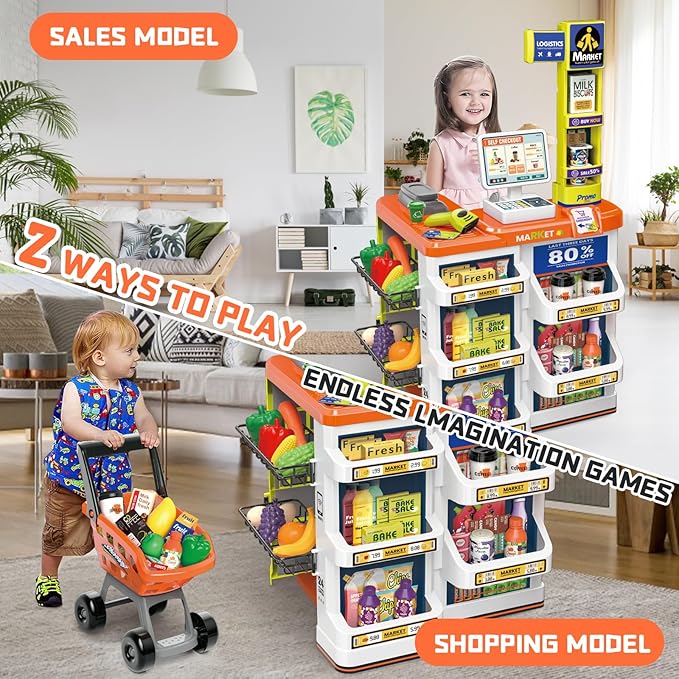Supermarket Play Set for Kids