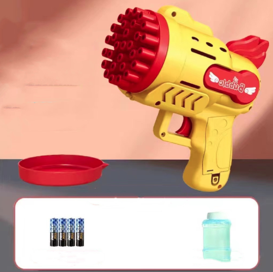 Luminous Bubble Gun Gatling Electric Children's Small Toys