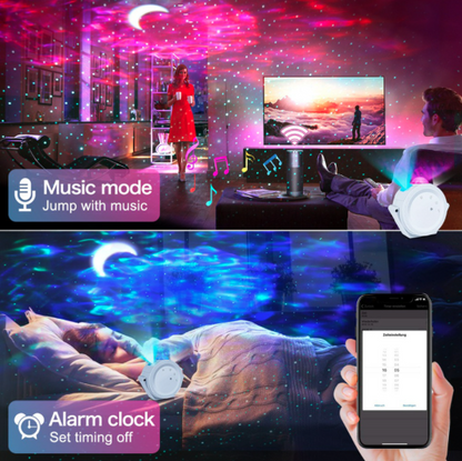 Sleeping Light Bedroom Bedside Table Lamp Starry Sky LED Mo