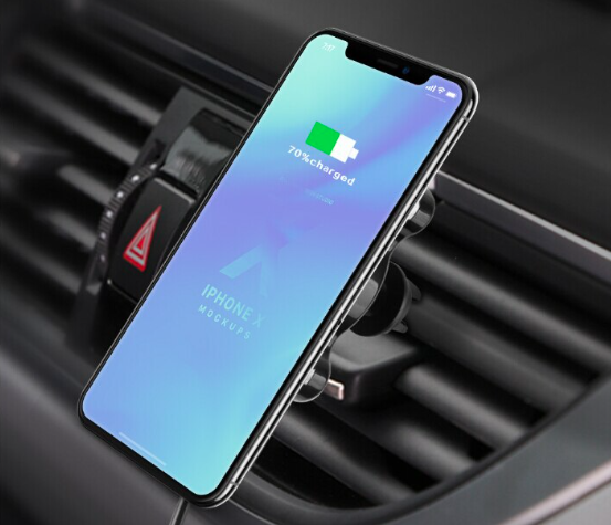Compatible With Apple, QI Magnetic Car Mount Wireless Charger