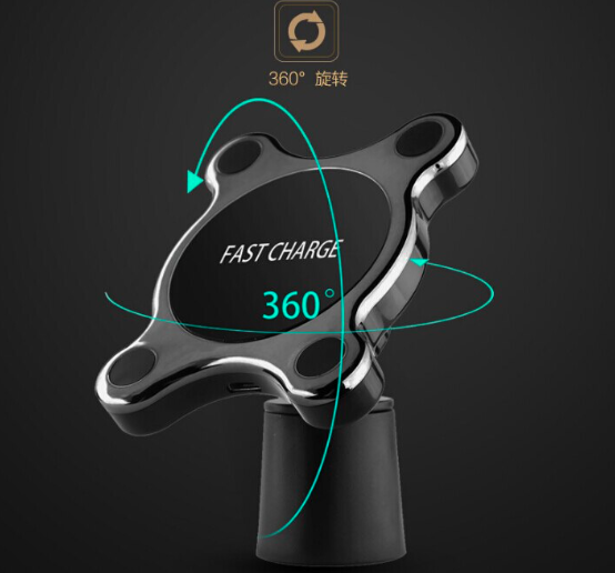 Compatible With Apple, QI Magnetic Car Mount Wireless Charger