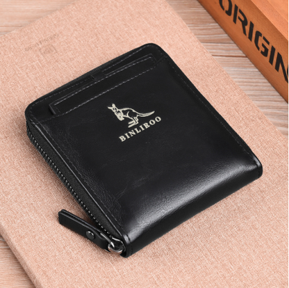 Men's Anti-theft Brush Portable Multifunctional Small Wallet