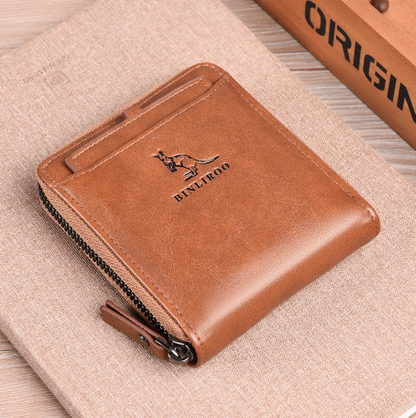 Men's Anti-theft Brush Portable Multifunctional Small Wallet