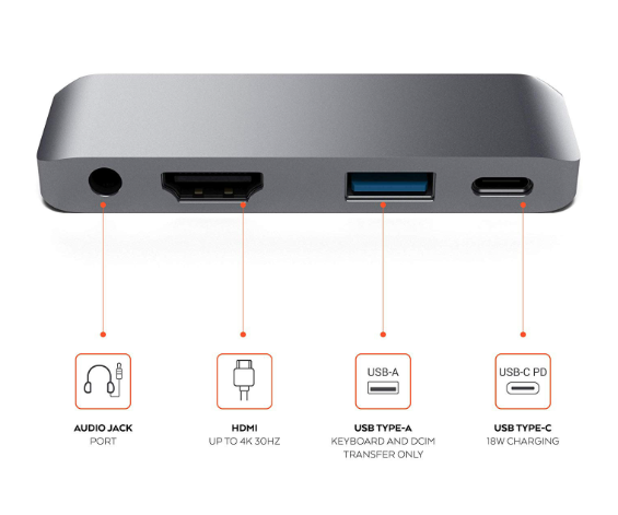 Compatible with Apple, Suitable For Ipad Pro Hub USBC To HDMI 3.5 Usb Pd Hub Typec Docking Station