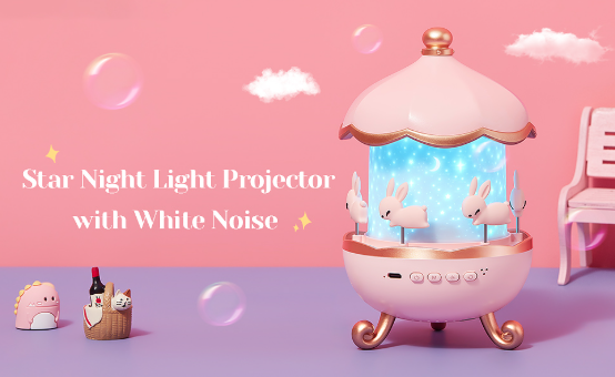 Cartoon Music Spinning Rabbit Projector
