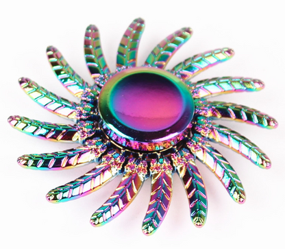 Colorful Alloy Fidget Spinner Electroplating Toy