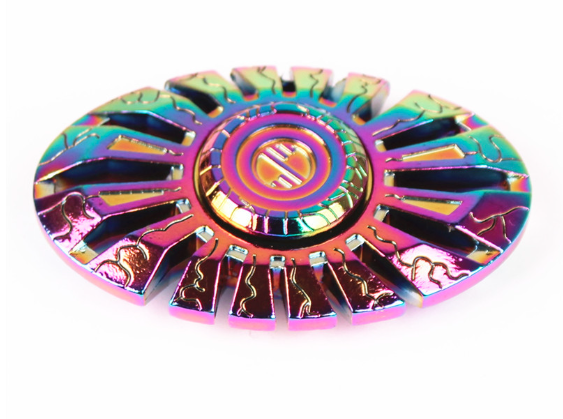 Colorful Alloy Fidget Spinner Electroplating Toy